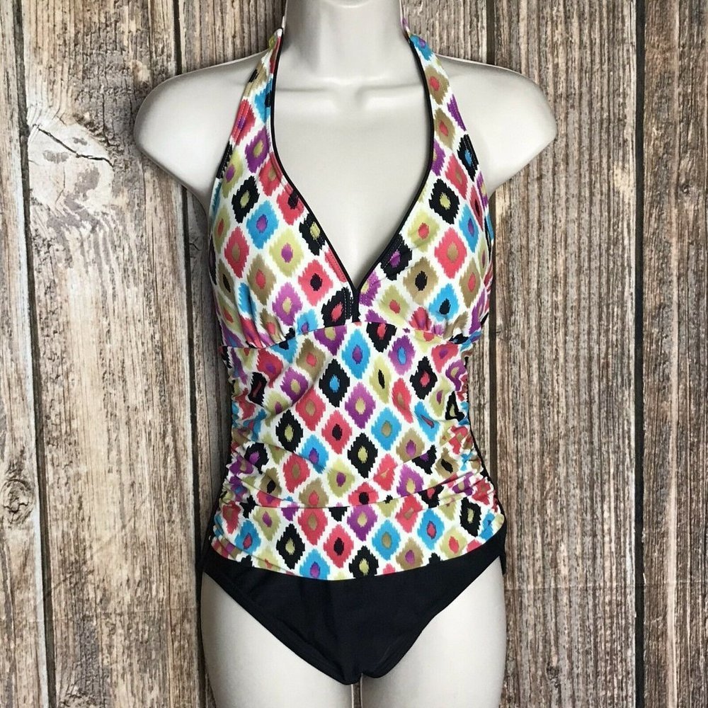 Tropical Honey Women's One-Piece Swimsuit Sz 8
